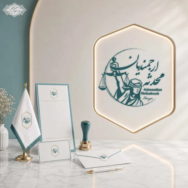 طراحی اختصاصی لوگو وکیل دادگستری مرکز و کانون وکلا