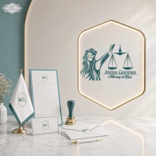 طراحی اختصاصی لوگو وکیل دادگستری مرکز و کانون وکلا