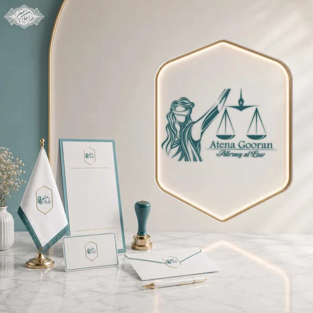 طراحی اختصاصی لوگو وکیل دادگستری مرکز و کانون وکلا
