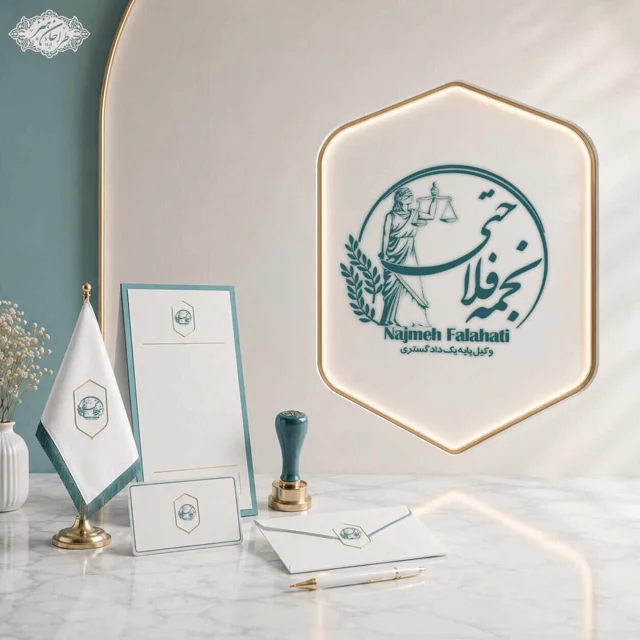 طراحی اختصاصی لوگو وکیل دادگستری مرکز و کانون وکلا