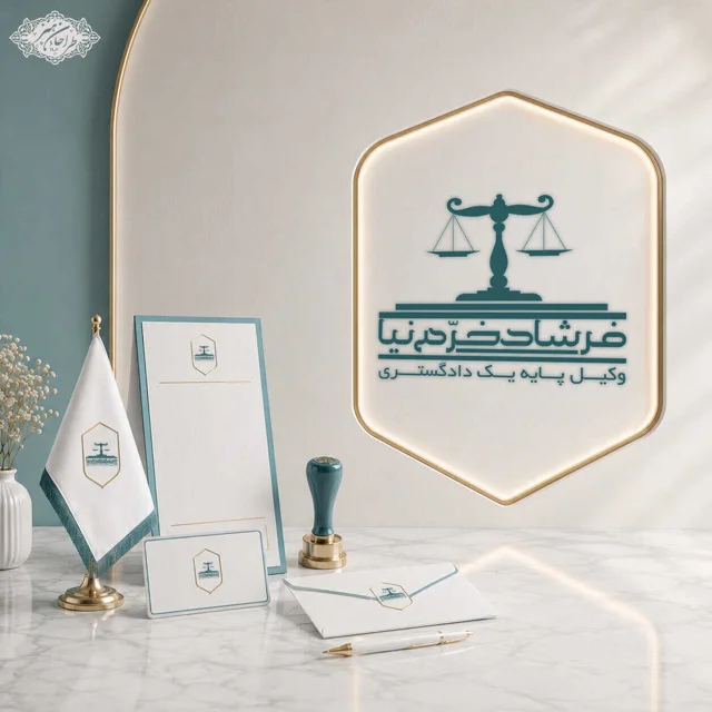 طراحی اختصاصی لوگو وکیل دادگستری مرکز و کانون وکلا