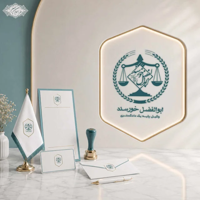 طراحی اختصاصی لوگو وکیل دادگستری مرکز و کانون وکلا