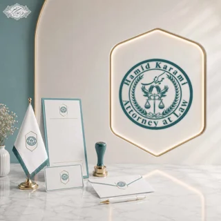 طراحی اختصاصی لوگو وکیل دادگستری مرکز و کانون وکلا