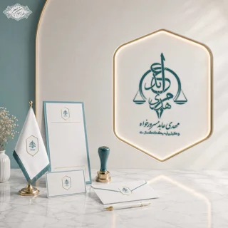طراحی اختصاصی لوگو وکیل دادگستری مرکز و کانون وکلا
