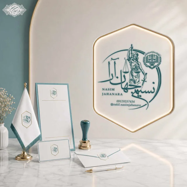 طراحی اختصاصی لوگو وکیل دادگستری مرکز و کانون وکلا