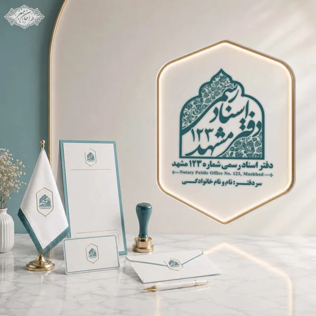 طراحی اختصاصی لوگوی دفتر اسناد رسمی