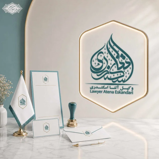 طراحی اختصاصی لوگو وکیل دادگستری مرکز و کانون وکلا