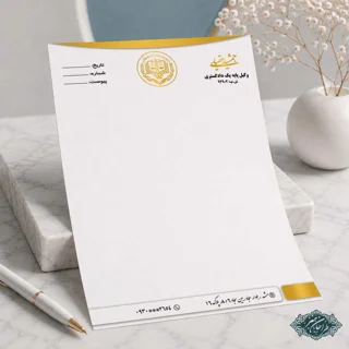 طراحی و چاپ سربرگ وکالت کد 19