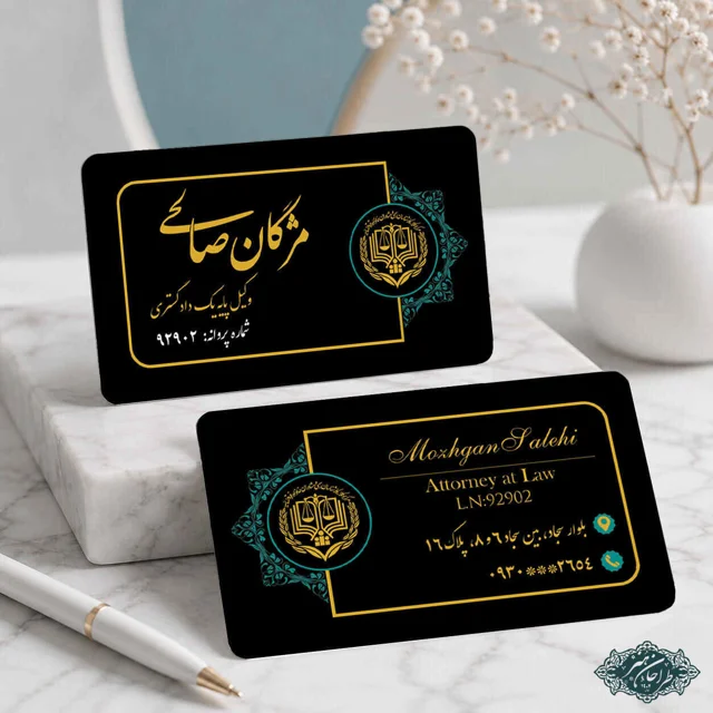 طراحی و چاپ تخصصی کارت ویزیت وکالت