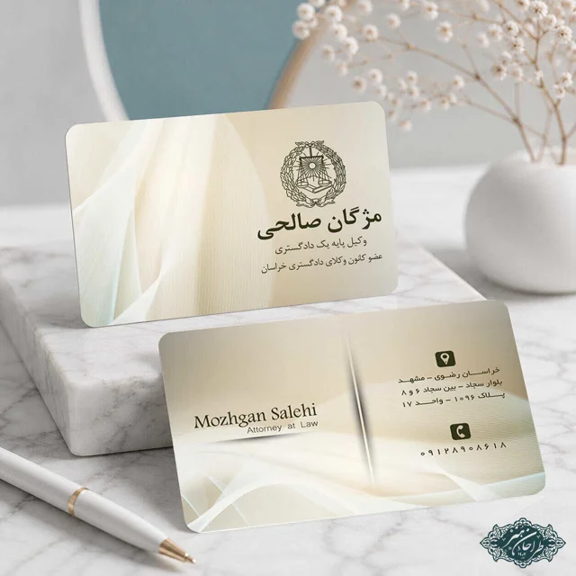 طراحی و چاپ تخصصی کارت ویزیت وکالت