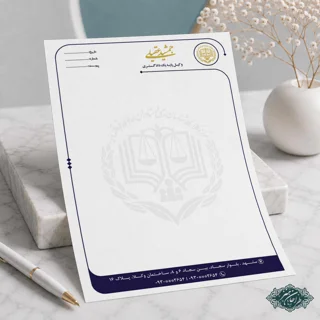 طراحی و چاپ سربرگ وکالت کد 41