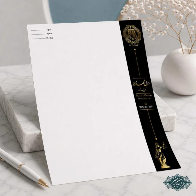 طراحی و چاپ تخصصی سربرگ وکالت