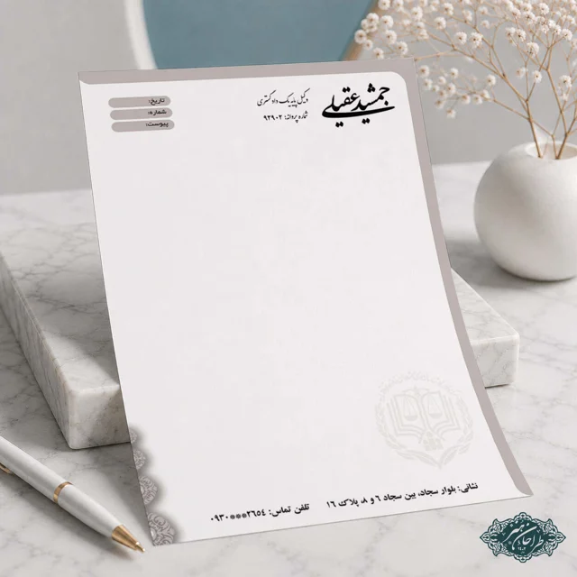 طراحی و چاپ تخصصی سربرگ وکالت