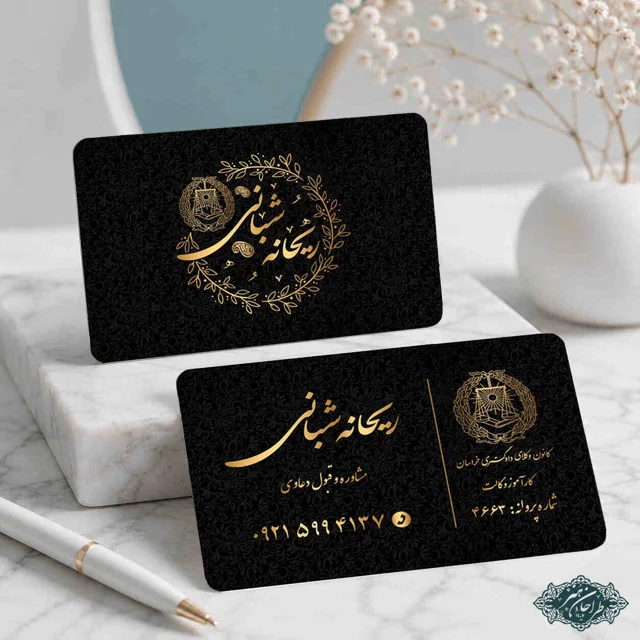 طراحی و چاپ تخصصی کارت ویزیت وکالت