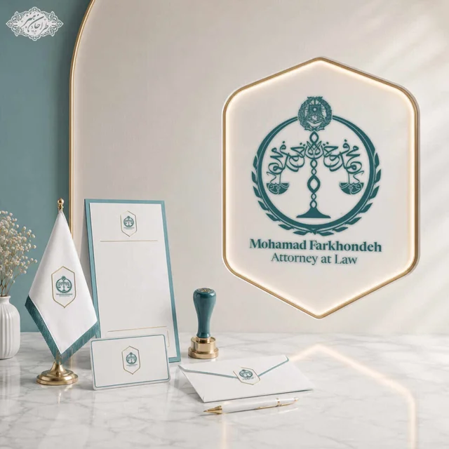 طراحی اختصاصی لوگو وکیل دادگستری مرکز و کانون وکلا