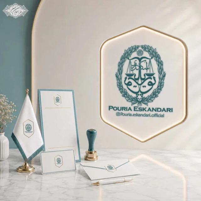 طراحی اختصاصی لوگو وکیل دادگستری مرکز و کانون وکلا